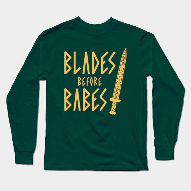 Blades B4 Babes Long Sleeve T-Shirt by Elegius